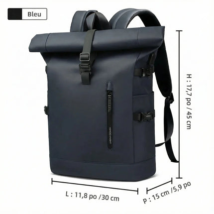Sac à Dos Imperméable Extensible 20-27L - USB & Ordinateur 15.6