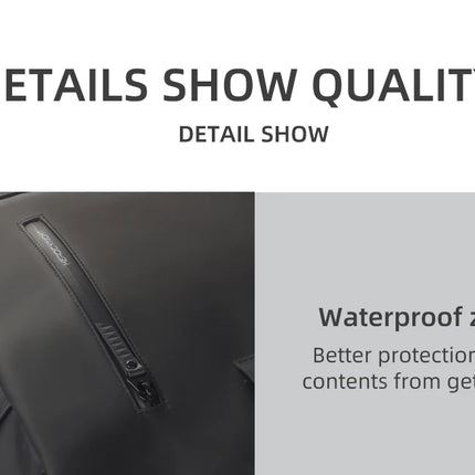 Sac à Dos Imperméable Extensible 20-27L - USB & Ordinateur 15.6" - Roll-Top Anti-Pluie