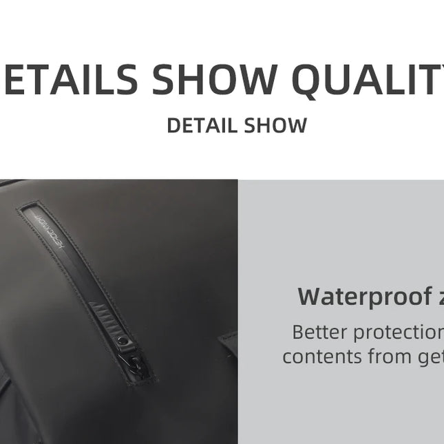 Sac à Dos Imperméable Extensible 20-27L - USB & Ordinateur 15.6" - Roll-Top Anti-Pluie