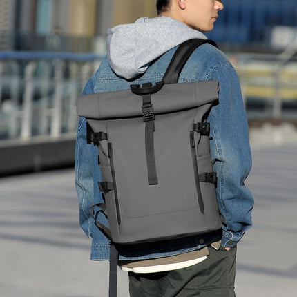 Sac à Dos Étanche 25L Homme - Randonnée & Voyage - Fermeture Roll Top - PVC Renforcé