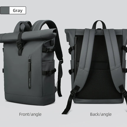 Sac à Dos Imperméable Extensible 20-27L - USB & Ordinateur 15.6" - Roll-Top Anti-Pluie
