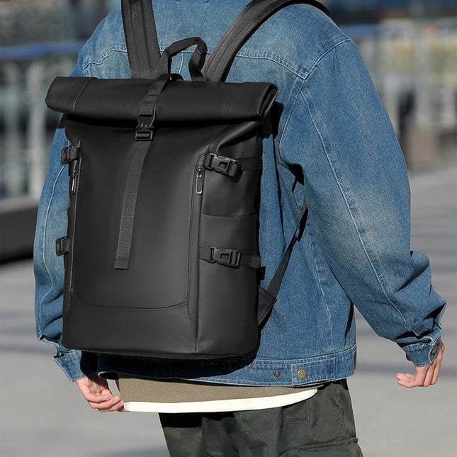 Sac à Dos Étanche 25L Homme - Randonnée & Voyage - Fermeture Roll Top - PVC Renforcé