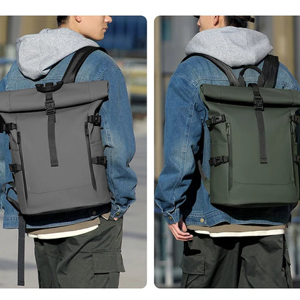 Sac à Dos Étanche 25L Homme - Randonnée & Voyage - Fermeture Roll Top - PVC Renforcé