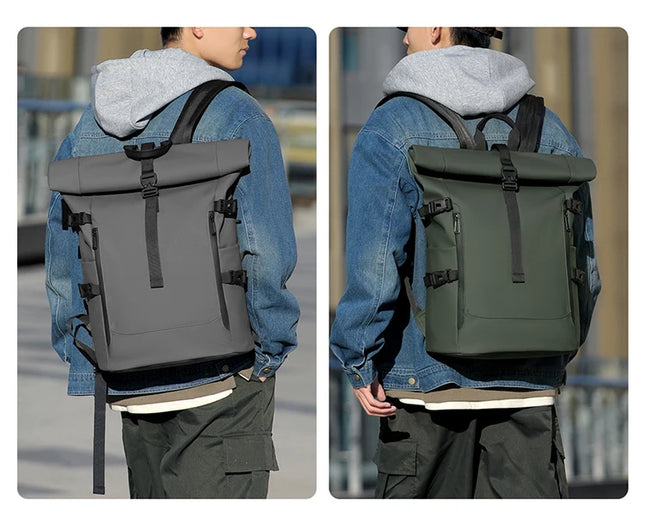 Sac à Dos Étanche 25L Homme - Randonnée & Voyage - Fermeture Roll Top - PVC Renforcé