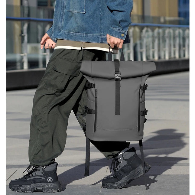 Sac à Dos Étanche 25L Homme - Randonnée & Voyage - Fermeture Roll Top - PVC Renforcé