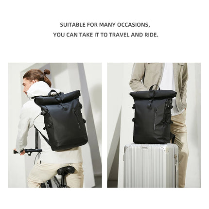 Sac à Dos Imperméable Extensible 20-27L - USB & Ordinateur 15.6" - Roll-Top Anti-Pluie